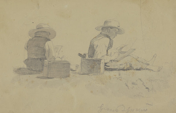 Studien zum Gemälde Nach der Schule Anfänge der Kunst 1873