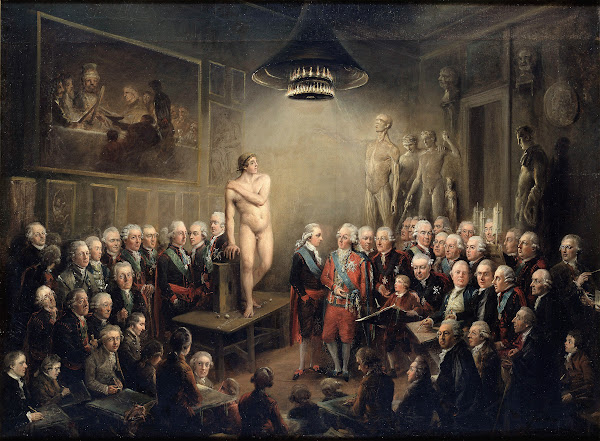 Gustav IIIs visit to the Royal Academy of Arts 1782
