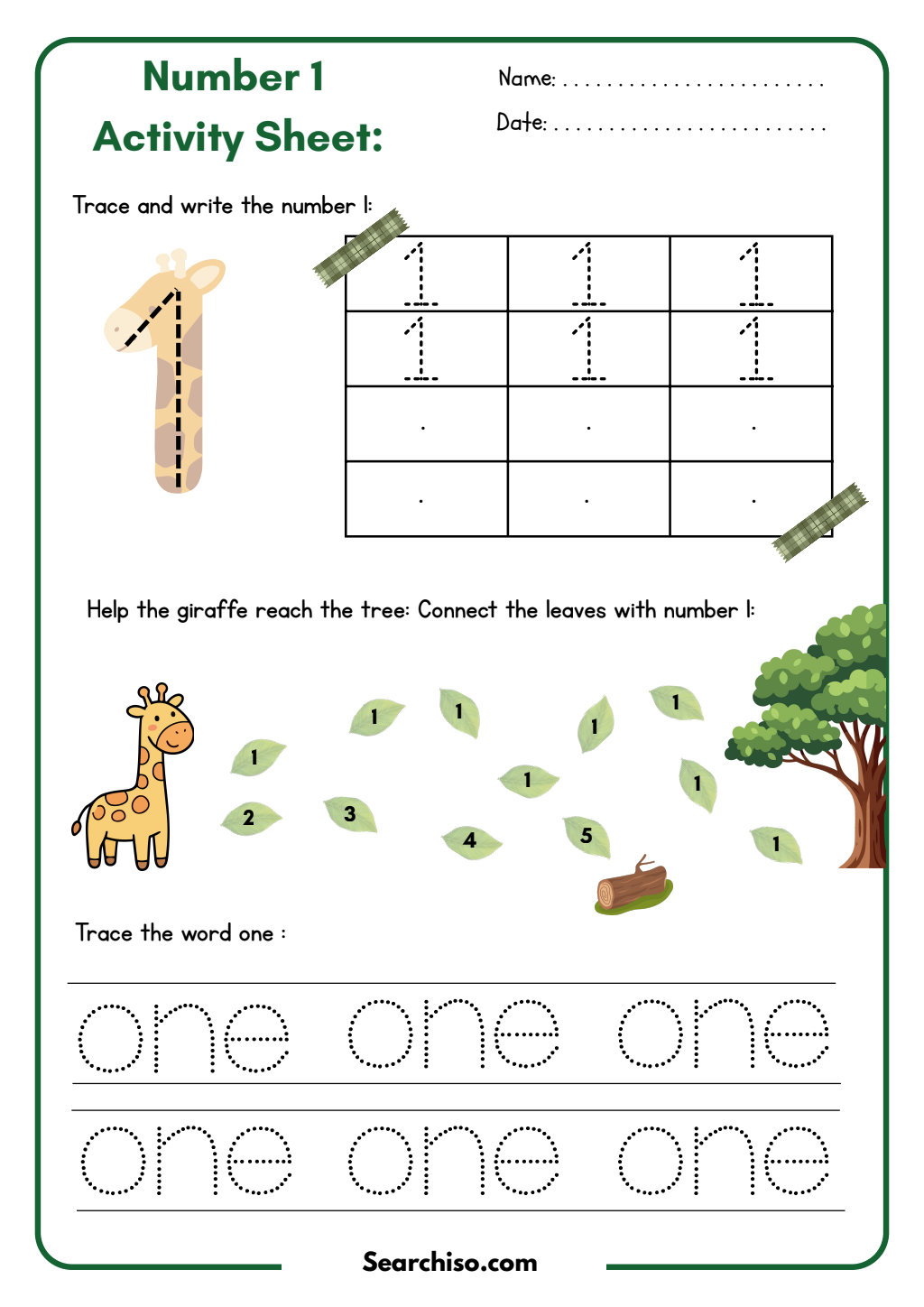 The Giraffe's Path to Number One PDF printable