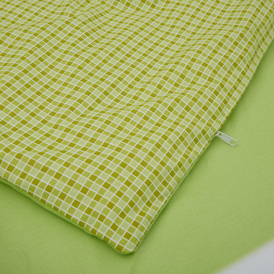 Children's replacement bedding set 3 el Twins Auro Print (calico) fitted sheet green