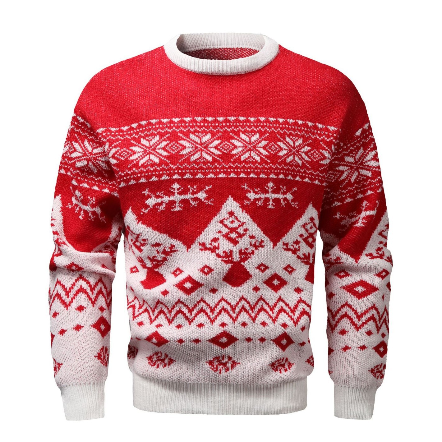 Jacquard Knit Sweater for Couples
