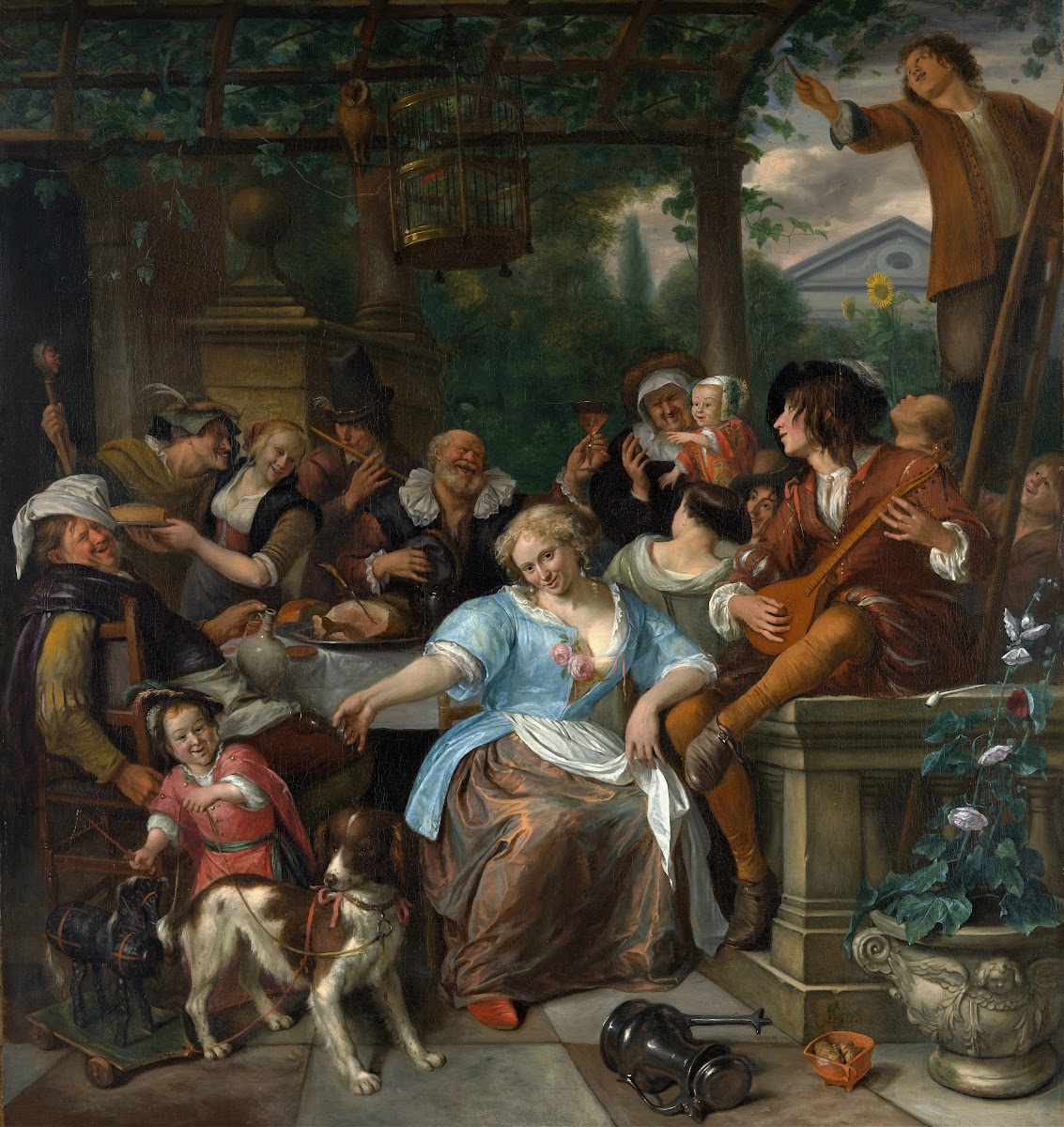 Merry Company on a Terrace ca 1670