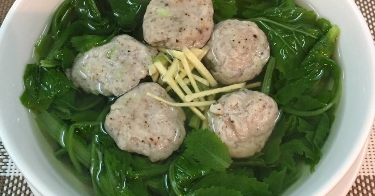 Canh cải baby, cá thác lác