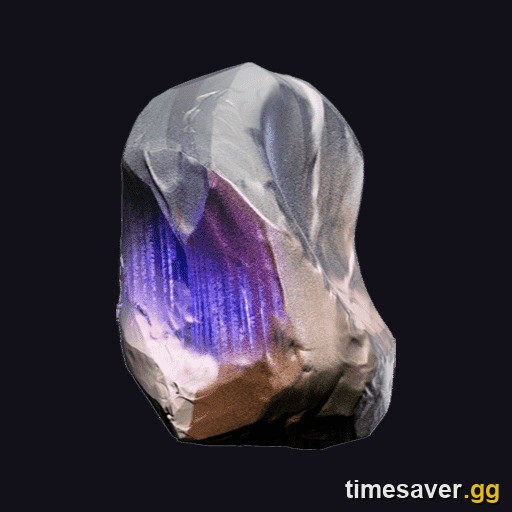 An Argon Crystal, the Void-exclusive Warframe resource that decays every day outside the Void