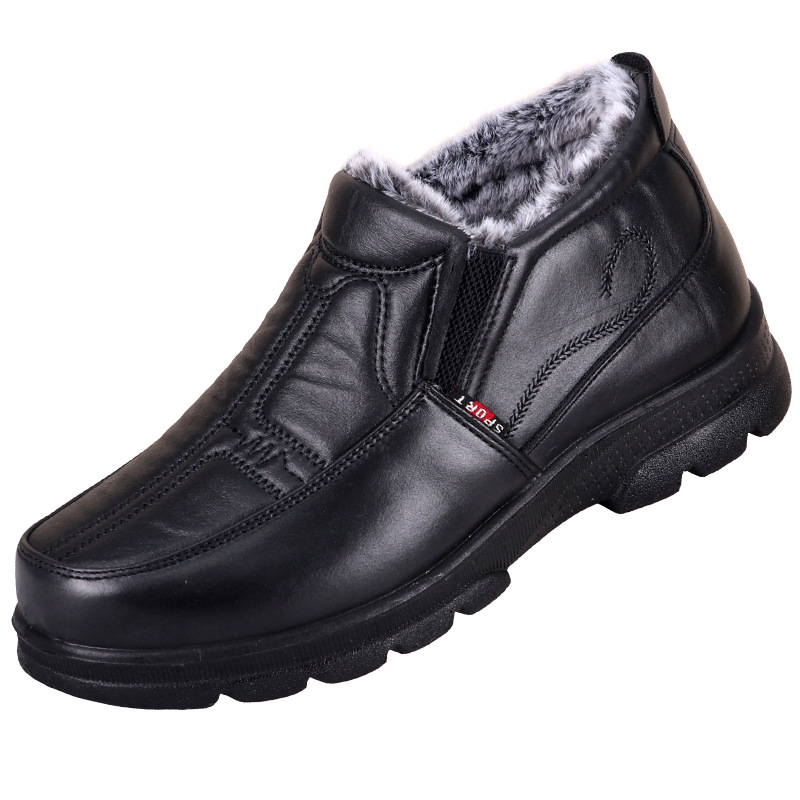 Men's winter boots, PU upper material, warm lining