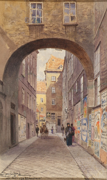 Die Bäckerstraße in Wien 1894