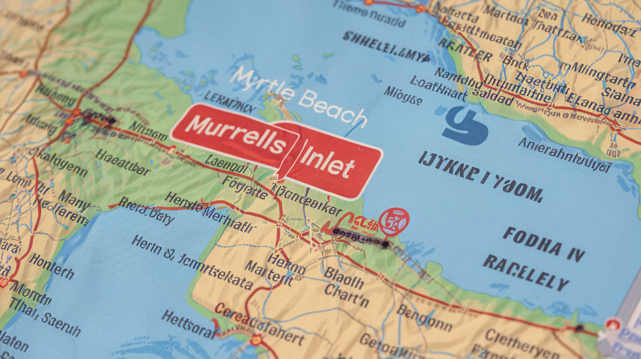 Distance from Myrtle Beach Airport to Murrells Inlet