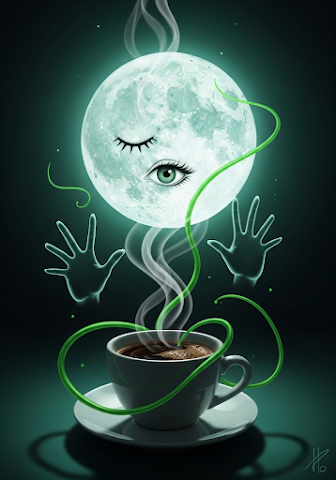 Abstract Coffee Dreamscape