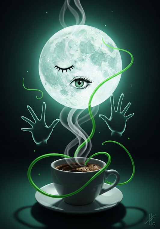 Abstract Coffee Dreamscape