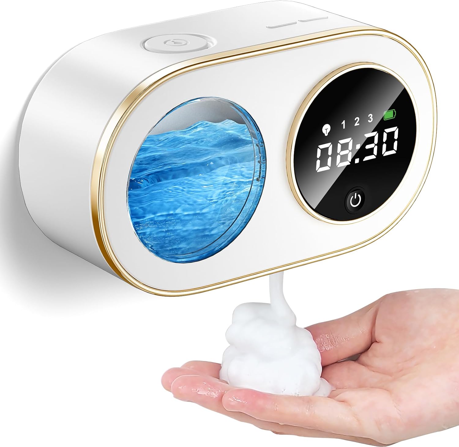 Dispensador de Jabón Automático de Pared sin Taladro