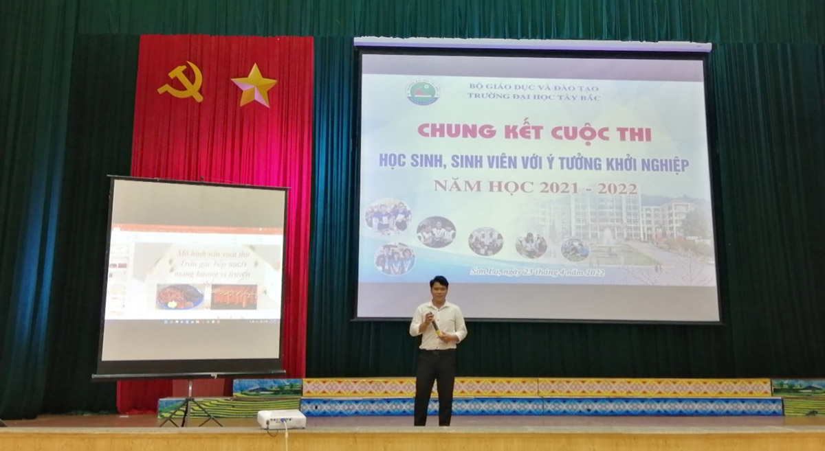Chung kết Cuộc thi “Học sinh, sinh viên với ý tưởng khởi nghiệp” năm học 2021-2022 tại Trường Đại học Tây Bắc