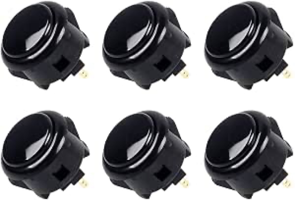 Sanwa OBSF-30 Pack de 6 Botones Arcade Japoneses Originales