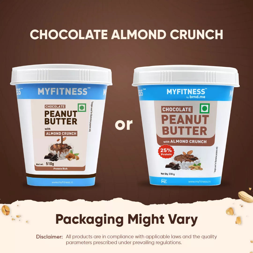 MyFitness Peanut Butter - Chocolate — Almond Crunch, 510 g