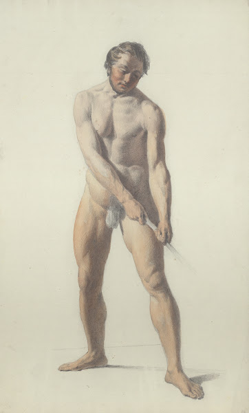 Standing male nude 19th century