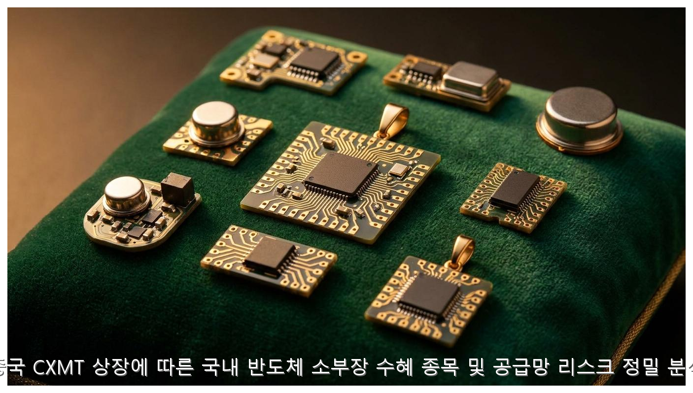 중국 CXMT 상장에 따른 국내 반도체 소부장 수혜 종목 및 공급망 리스크 정밀 분석 핵심 안내 및 분석 인포그래픽 (5)