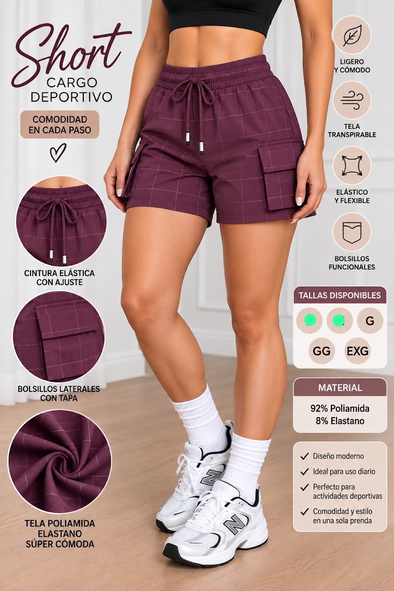 Short Cargo Deportivo