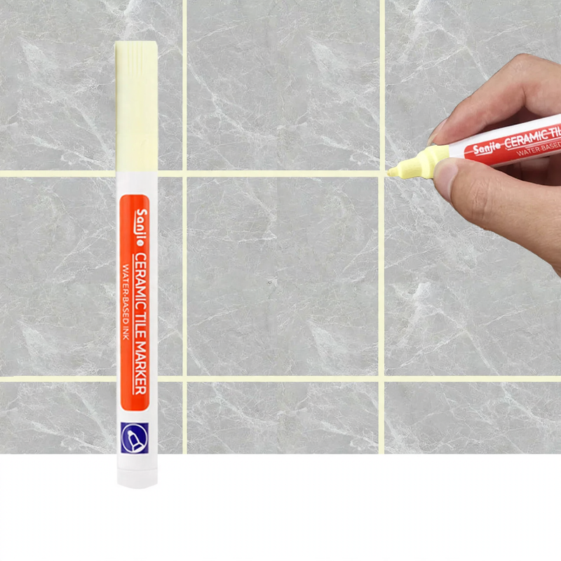 Grout pencil for ceramic tiles in various colors