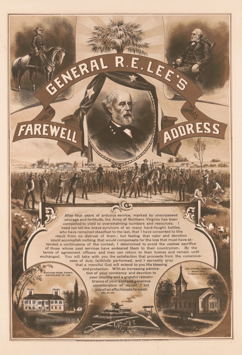 General RE Lees farewell address 19th century
