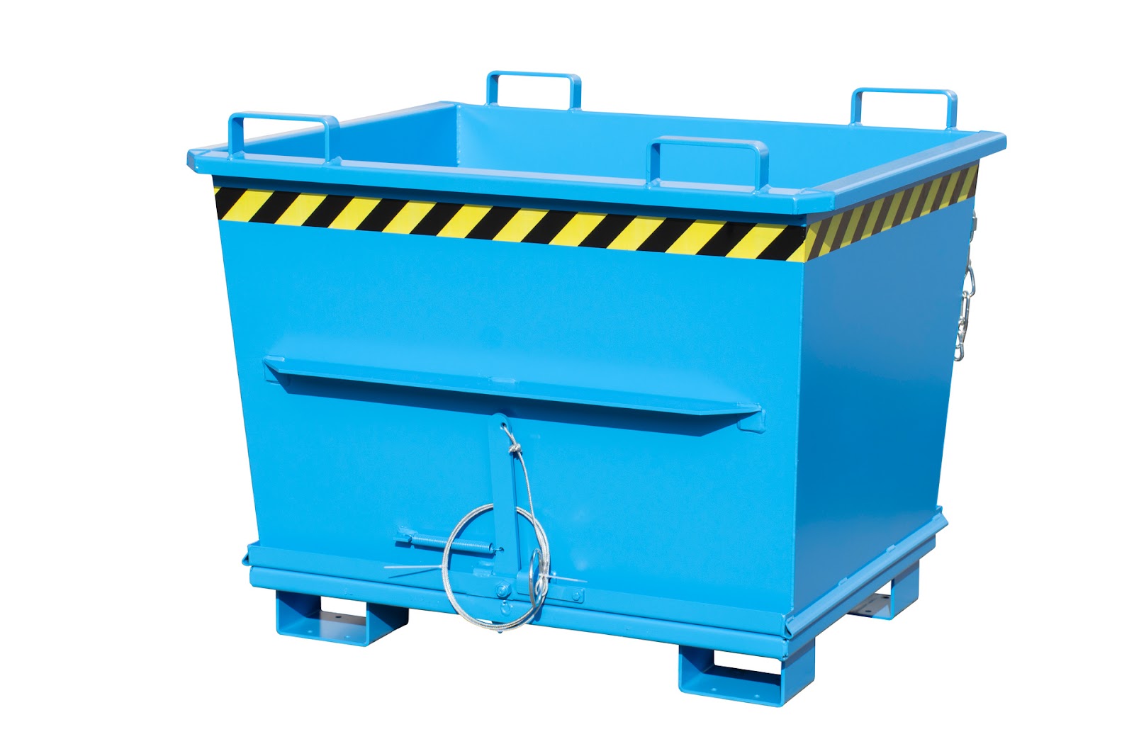 Bodemklepcontainer BKB 700, gelakt, Lichtblauw