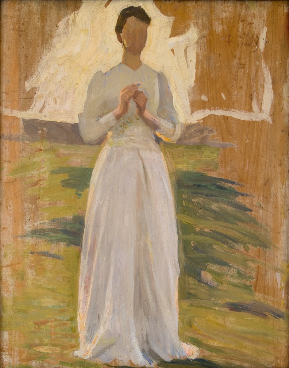 Sketch for The Knight and the Maiden 1897