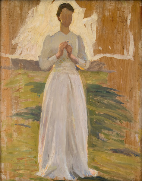 Sketch for The Knight and the Maiden 1897