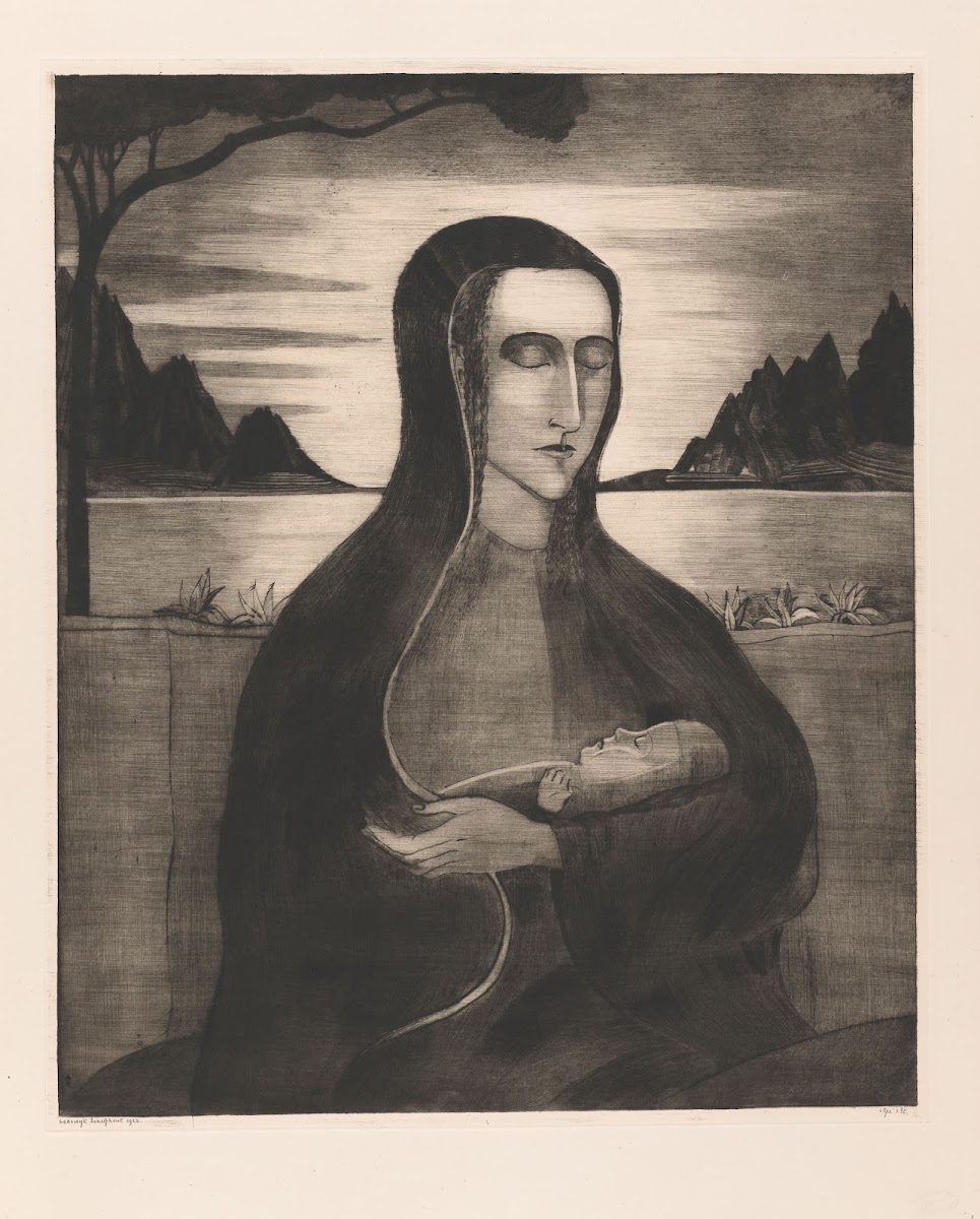 Corsicaanse vrouw met kind 1922