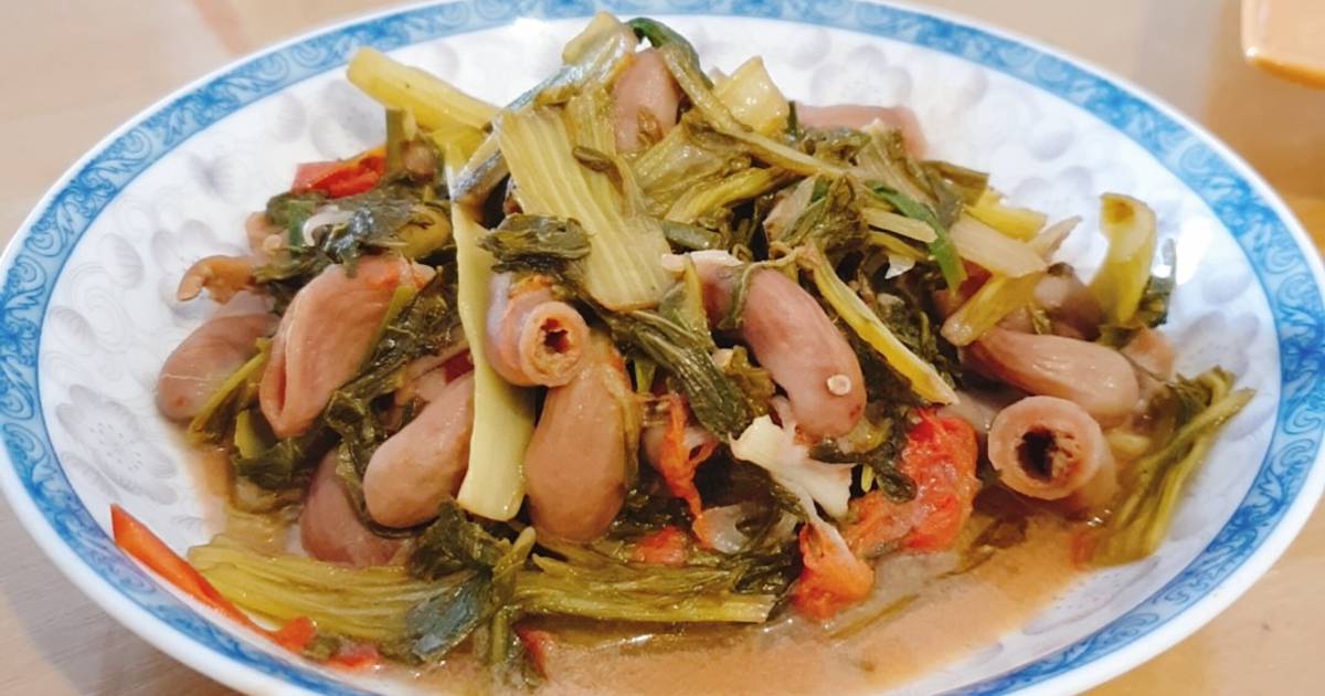 Dưa xào lòng cá