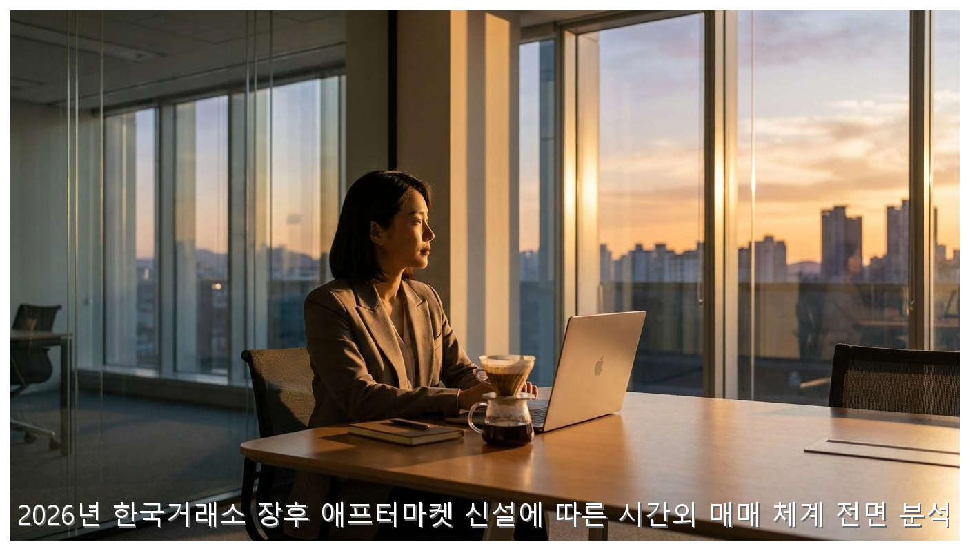 2026년 한국거래소 장후 애프터마켓 신설에 따른 시간외 매매 체계 전면 분석 핵심 안내 및 분석 인포그래픽 (3)