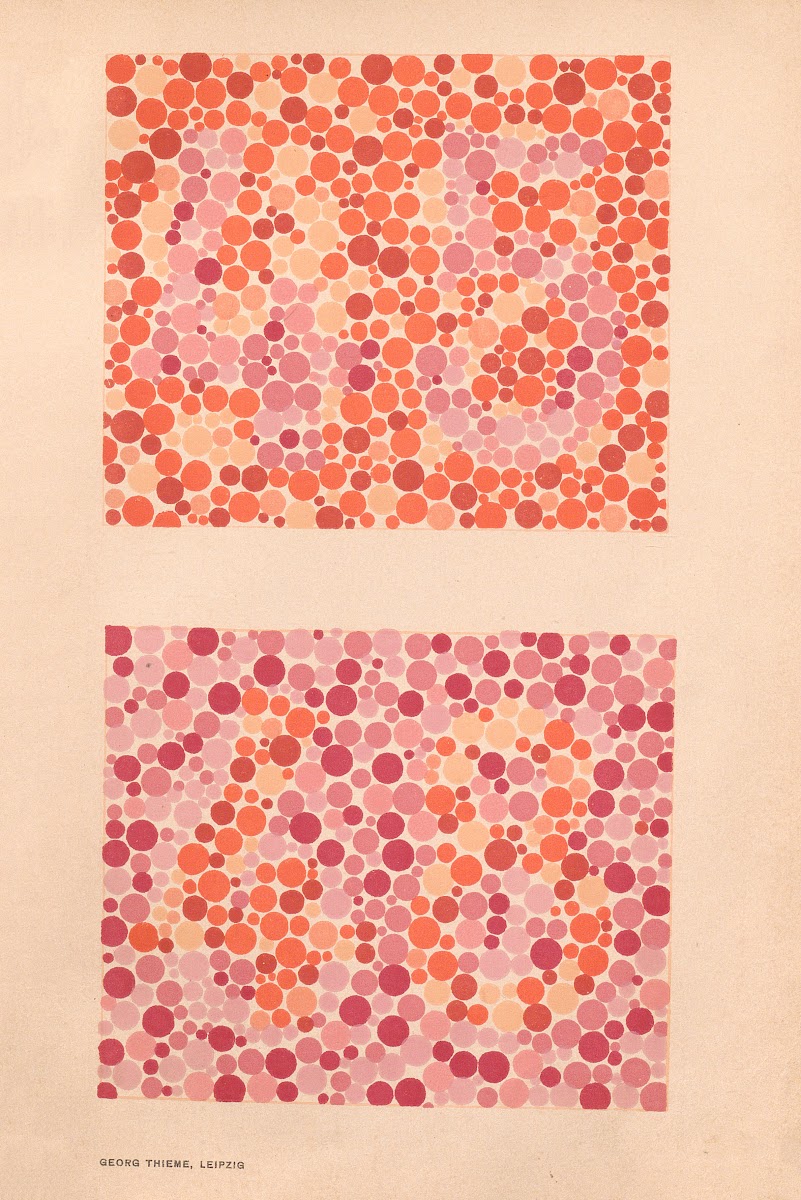 Stillings pseudo isochromatic plates for testing color perception Pl25 1929
