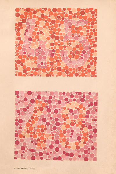Stillings pseudo isochromatic plates for testing color perception Pl25 1929