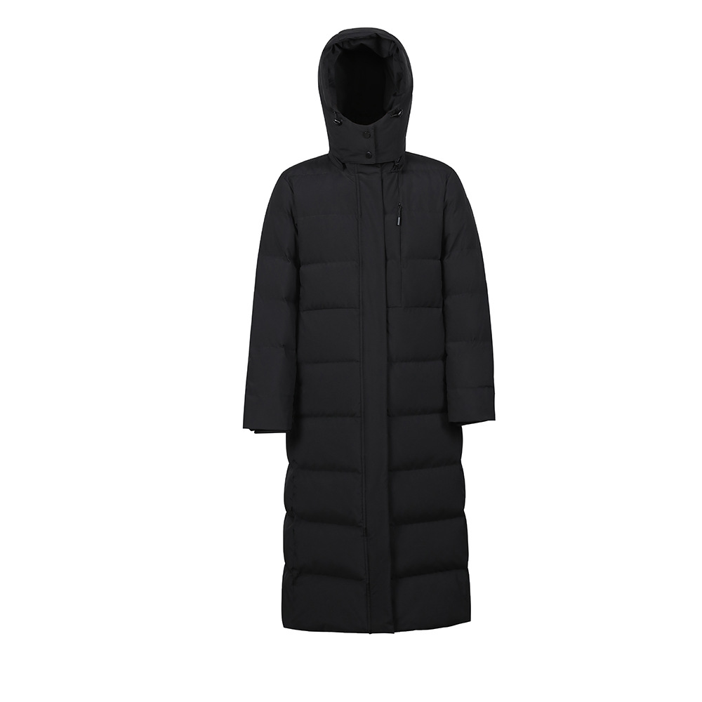 Extra lange Damen-Daunenjacke für extreme Kälte