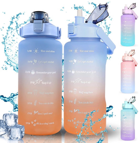 Venture Pal Botella de Agua Motivacional Económica de 2 Litros