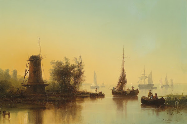 Mündung der Maas 1859