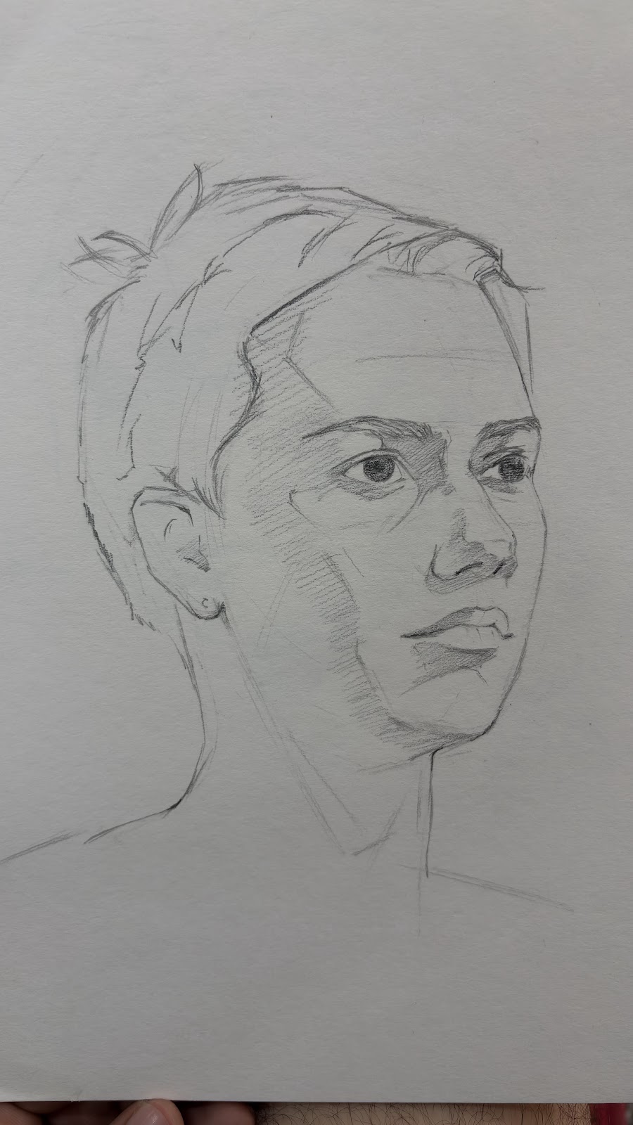 Portrait freehand line study 7
