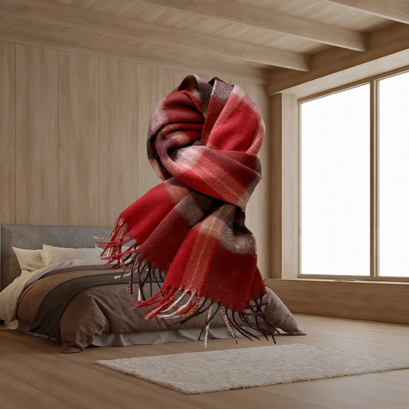 Classic Wool Scarf, 180x30cm