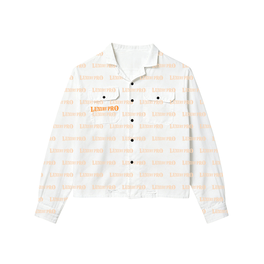 AOP TOL suit collar double pocket long sleeved shirt
