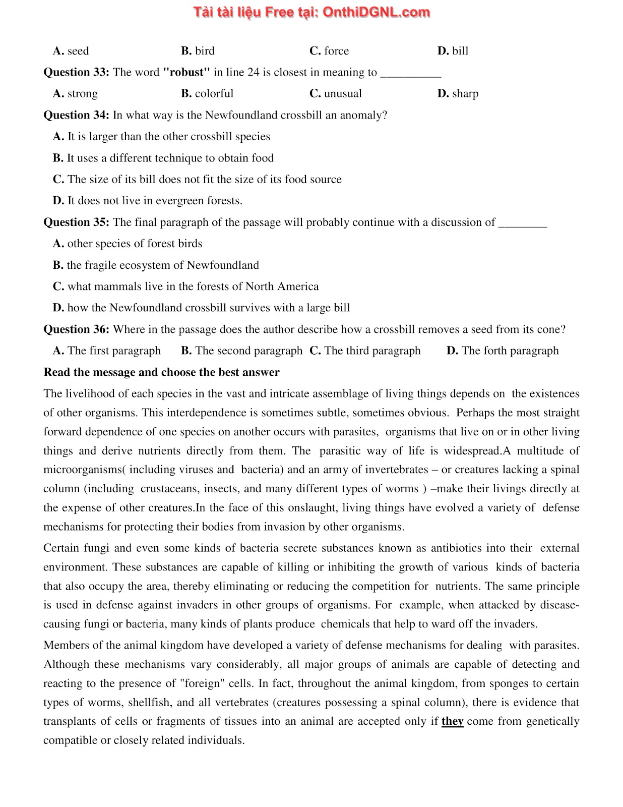 660 bài tập môn Tiếng Anh - Ôn thi ĐGNL ĐHBK Hà Nội Phần 8