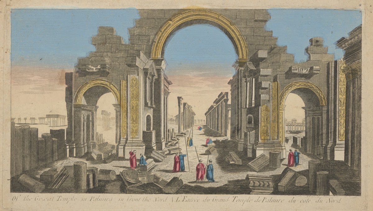 The Entrance of the Great Temple of Palmira as seen from the North 1750
