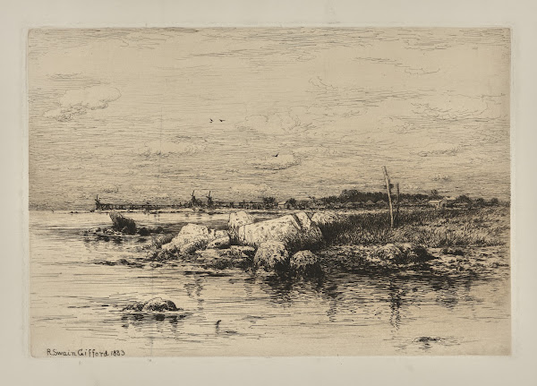 Tide flats and windmills 1883