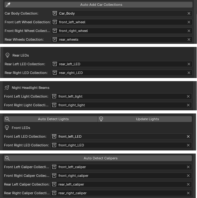 Collection Mode body and wheel role guide