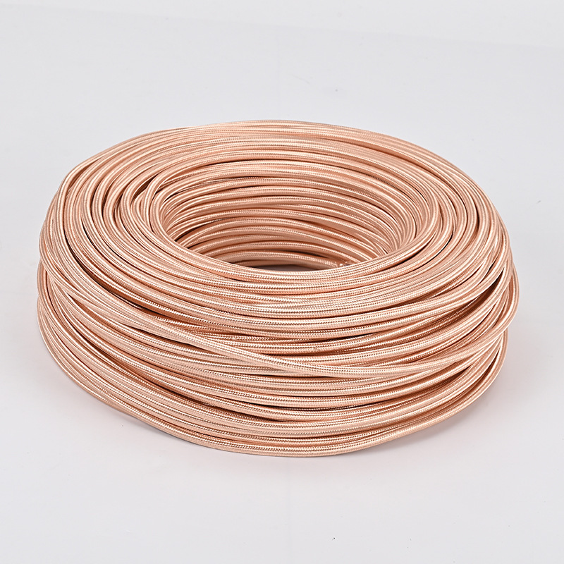 Textile-insulated power cable 2×0.75 mm²