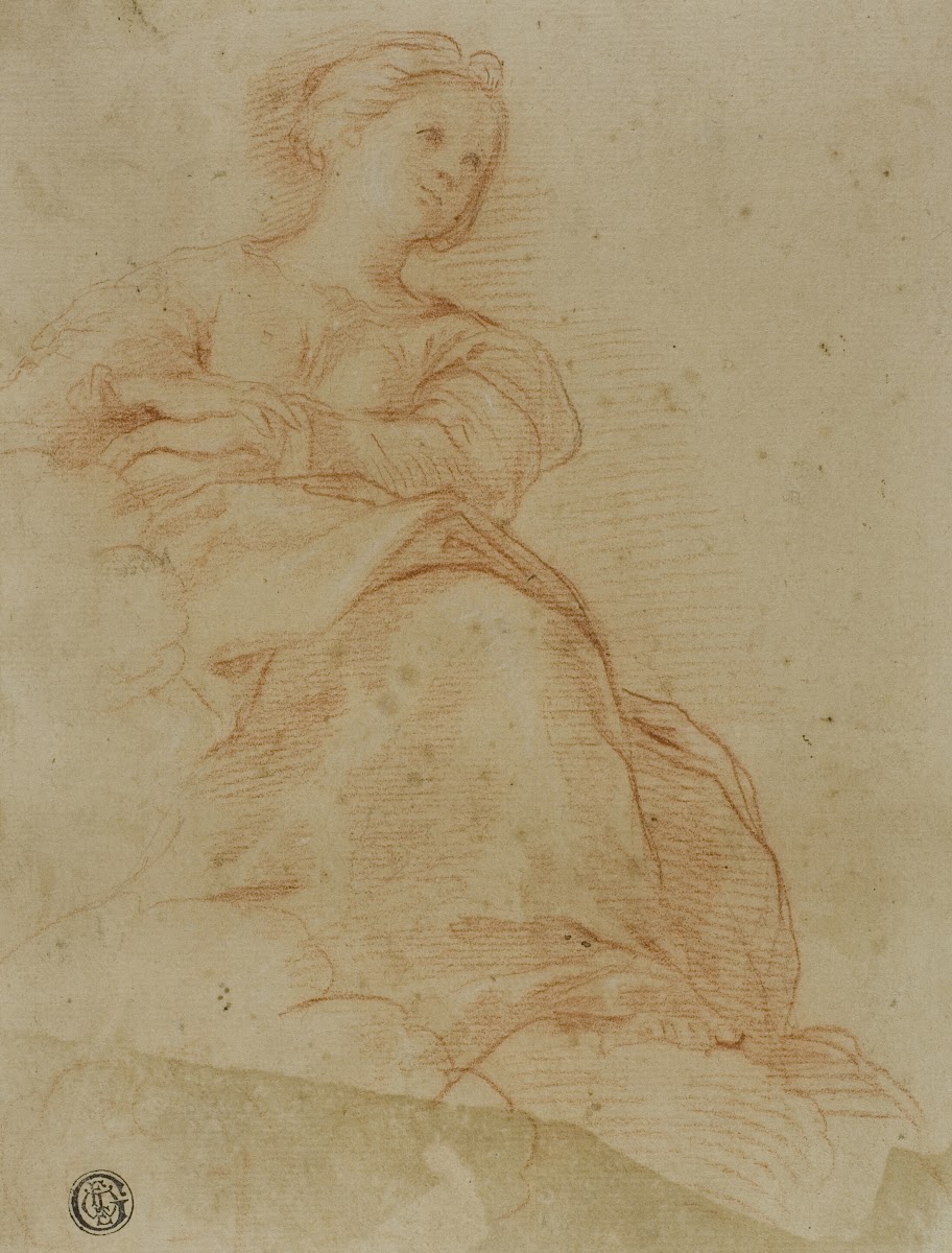Woman Seated on Clouds c 1600