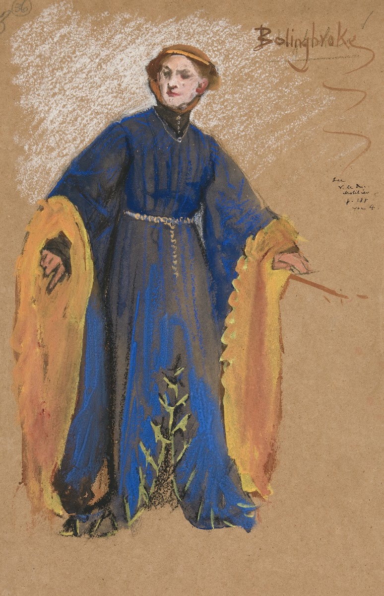 Bolingbroke costume sketch for King Richard II