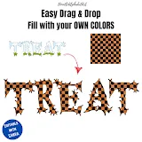 Spooky Halloween Canva Frames Doodle Font photo 4 template 284