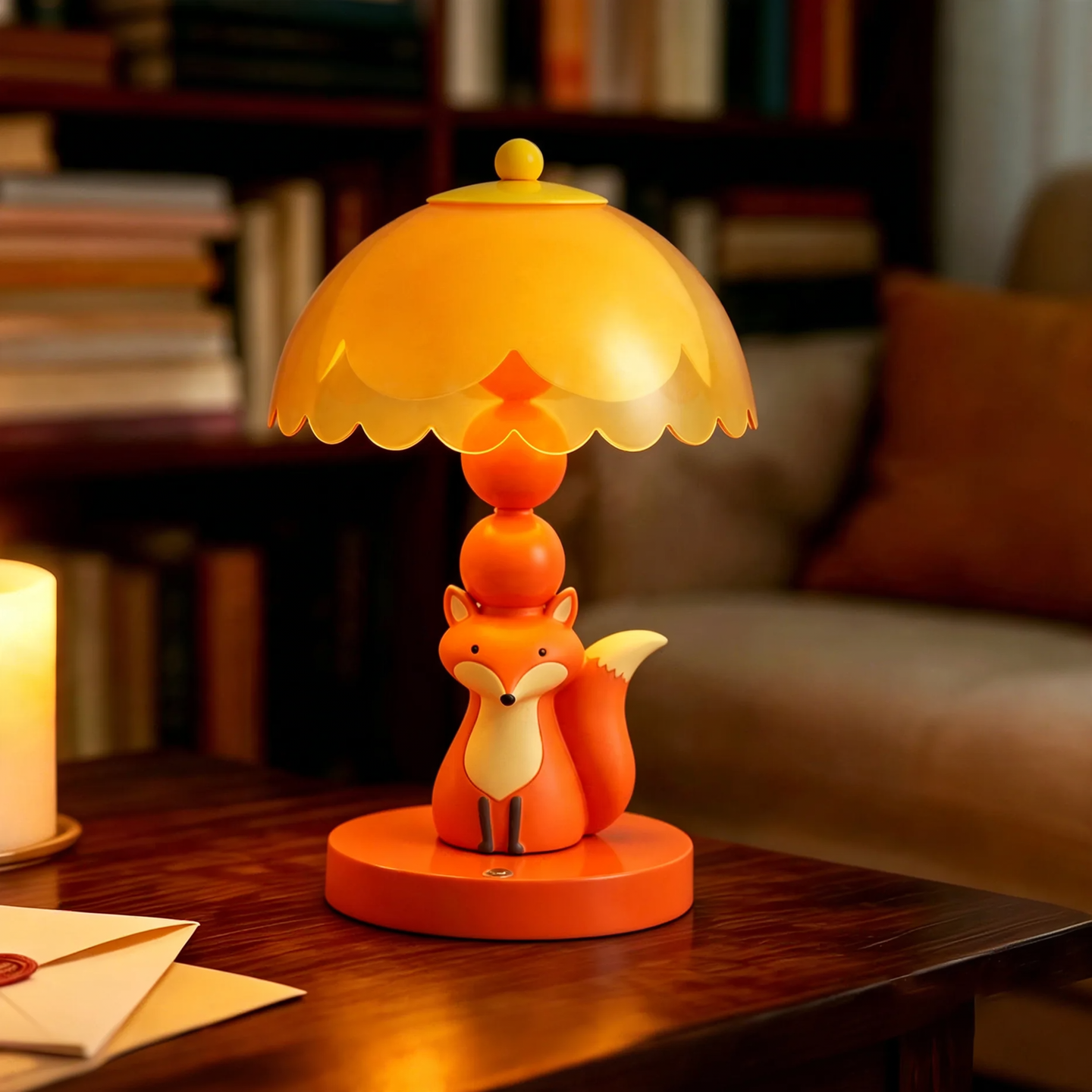 Niedliche Fuchs-Tischlampe für Kinderzimmer