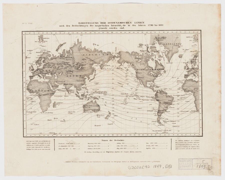 [1849]_Darstellung der isodynamischen Linien_Duperrey