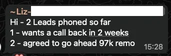 2 meetings, 1x £97k remo