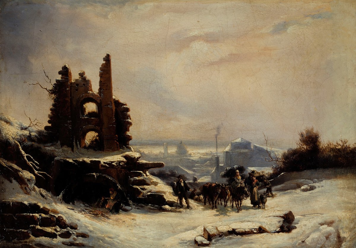 Le Retour Du Marché Effet De Neige Sur Paris 1830