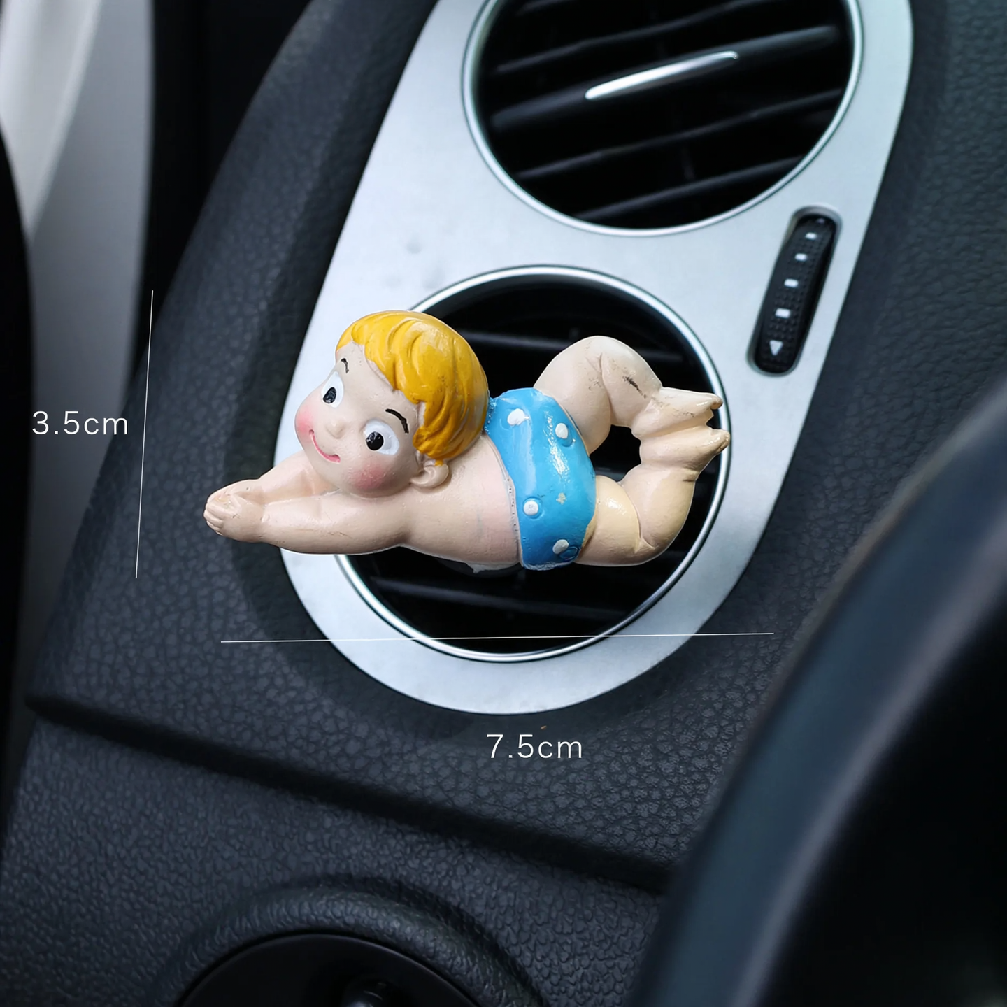 Resin fragrance clip for car ventilation, sports motifs
