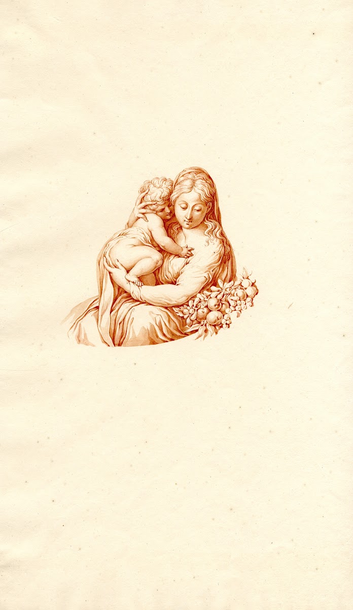 Madonna met kind naar Parmigianino